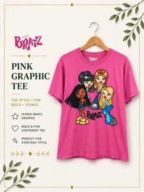 Bratz Pink Graphic Tee XS